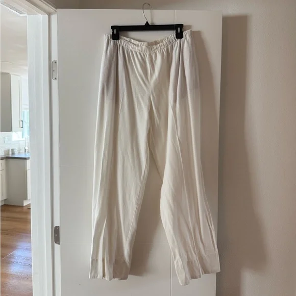 Gap Linen-Blend Easy Wide-Hem Pants - Picture 3 of 4